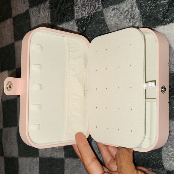 Other - Mini pink travel jewelry case
